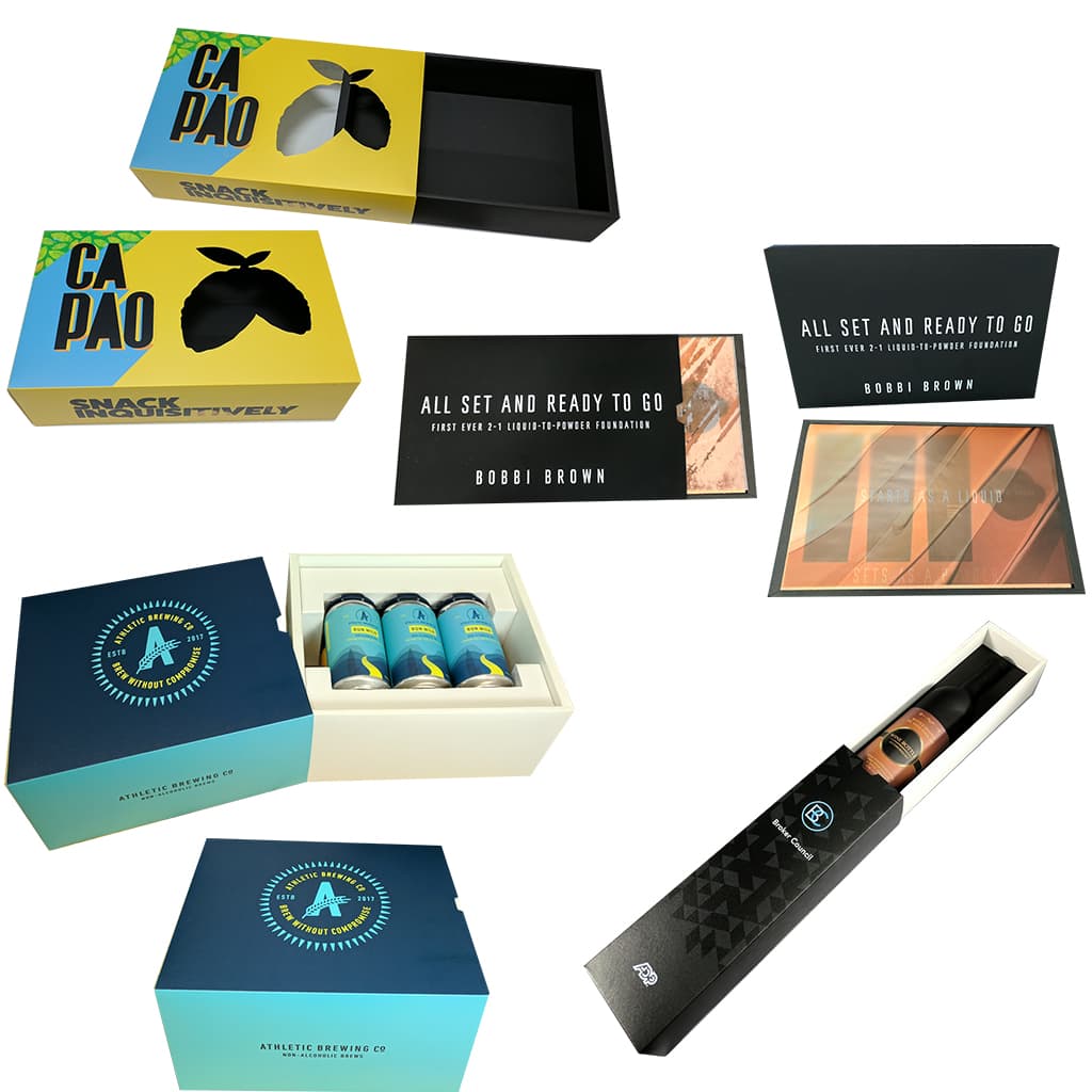Custom Printed Full Color Slider Soft Touch Luxury Gift Box - Custom-Sized