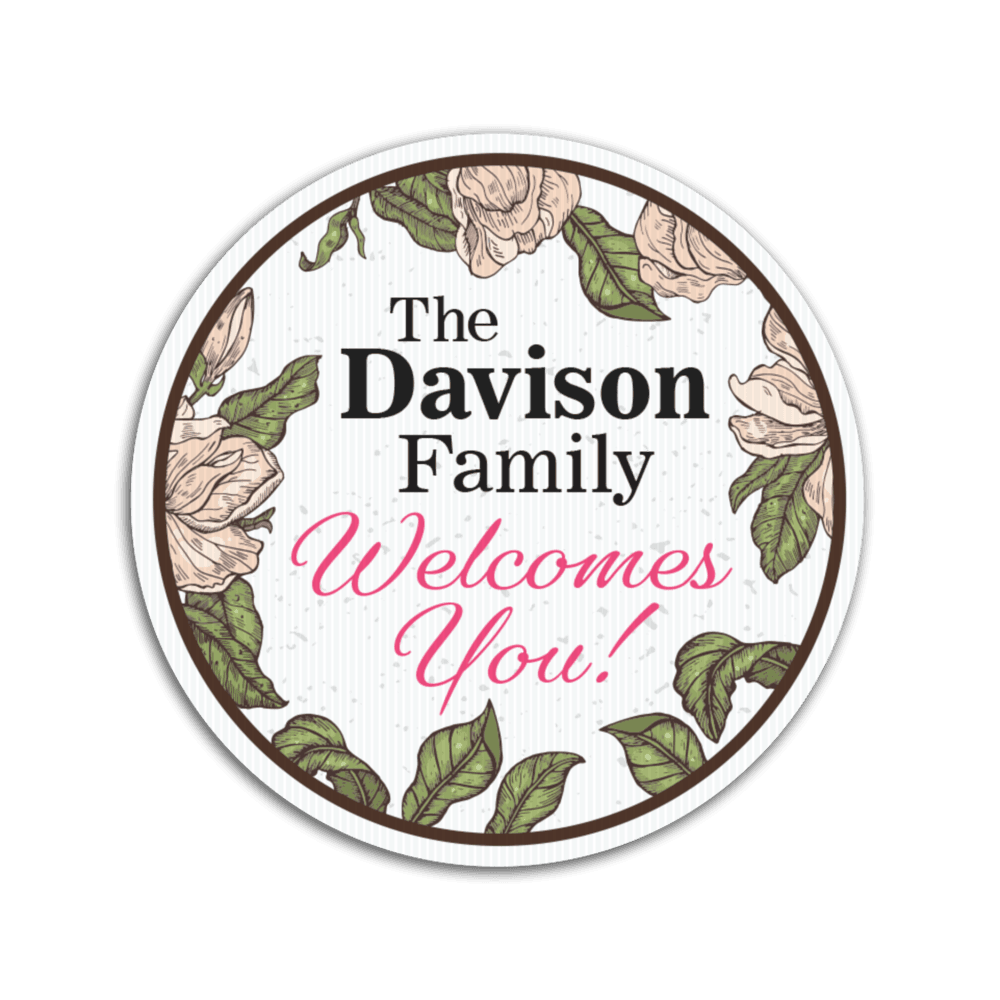 18" Round Yard Sign, Full Color