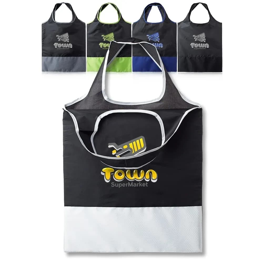 Clemenza Large Polyester Shopper Tote Bag