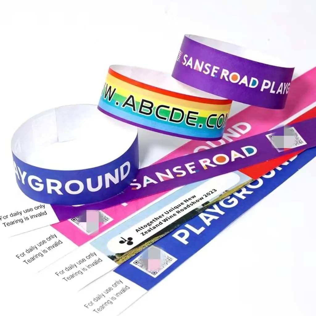 Custom Paper Wristbands for Events