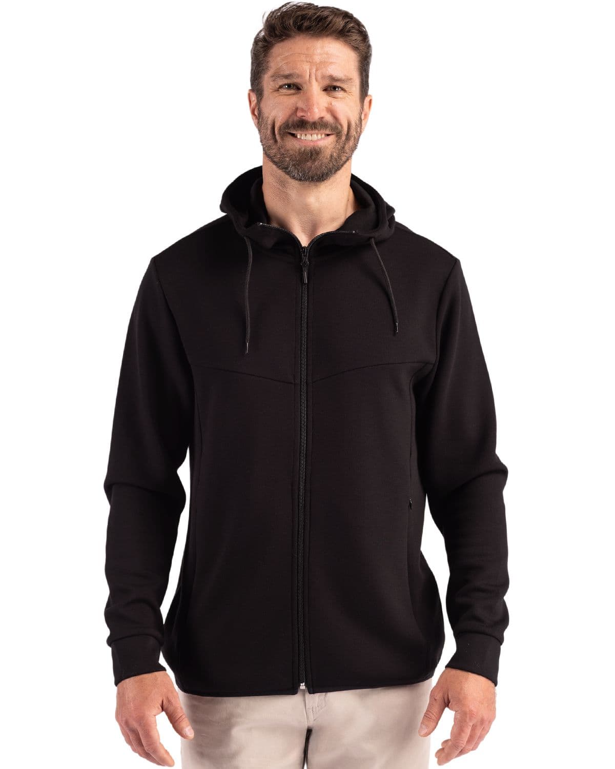 Clique Haven Recycled Mens Full Zip Hooded Sweatshirt