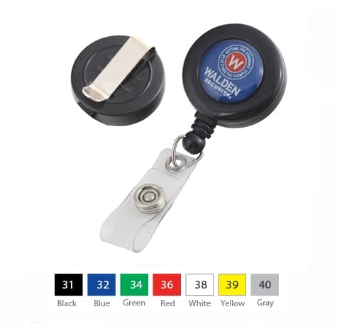 Custom Round Plastic Badge Reel