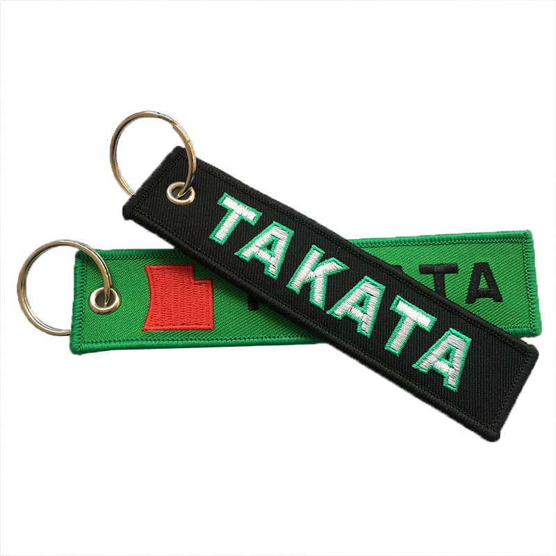 Medium Size Embroidered Key Tag